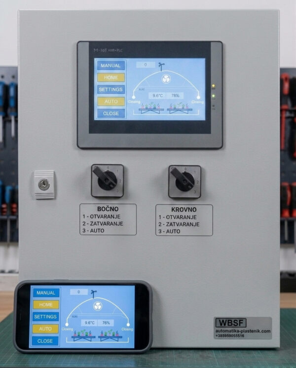 avtomatizacija rastlinjakov s spanjem prek mobilnega telefona